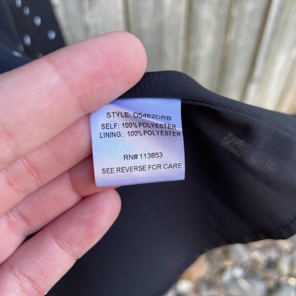 Sugarlips Rockaway Heart Mini Dress Size Small Black Button Front V-neck New - Picture 6 of 9